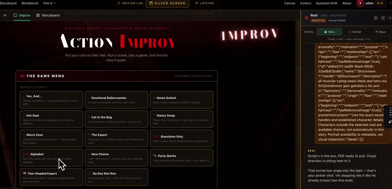 Improv — the room